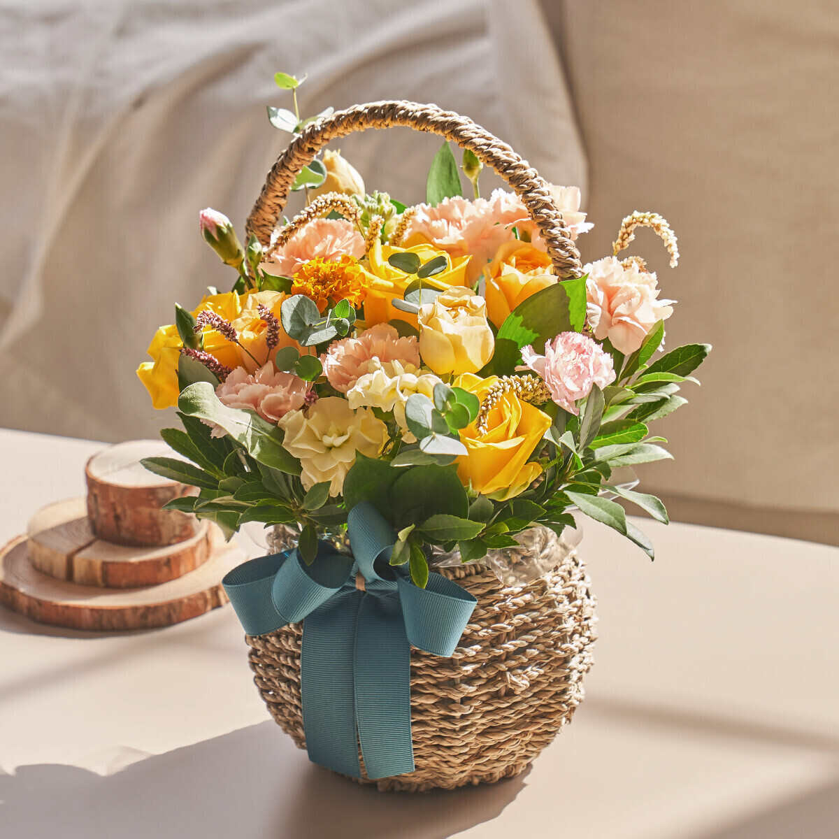 노랑계절바구니