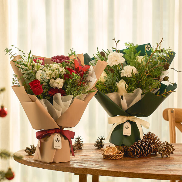 X-mas 계절 꽃다발