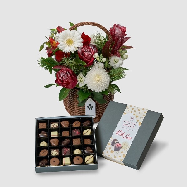 꽃집청년들,크리스마스 꽃바구니+칼루위 초콜릿
