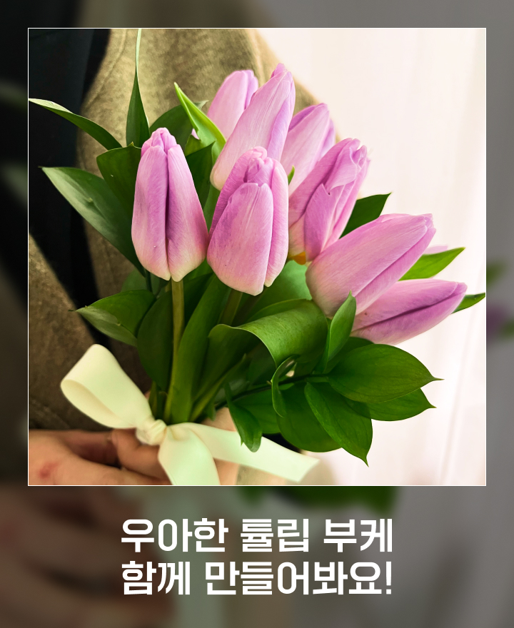 튤립 부케 만드는 법