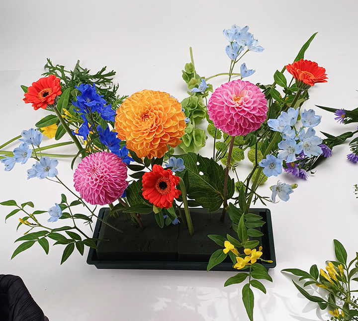 여름 사방화, 트로피칼 센터피스 만들기