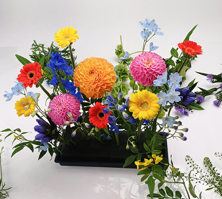 여름 사방화, 트로피칼 센터피스 만들기