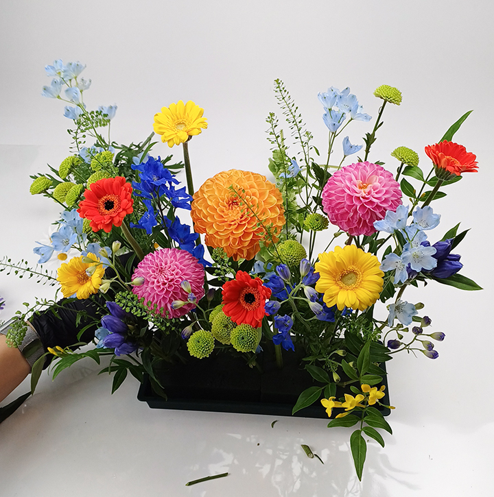 여름 사방화, 트로피칼 센터피스 만들기