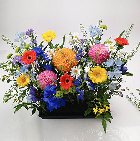 여름 사방화, 트로피칼 센터피스 만들기