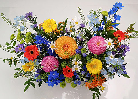 여름 사방화, 트로피칼 센터피스 만들기